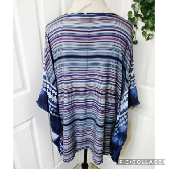 Avenue Poncho Top Size 14 - Picture 4 of 7